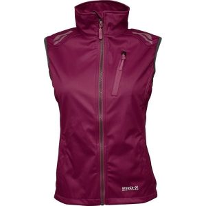 Kurtka przeciwwiatrowa bez rękawów damska Pro-X Elements Hanna. Czerwone kurtki PRO-X ELEMENTS, bez wzorów, z softshellu, bez kaptura. Za 379,00 zł.