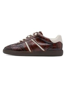 Tamaris Sneakersy w kolorze brązowym rozmiar: 41. Brązowe trampki Tamaris, bez wzorów, ze skóry, bez zapięcia. Za 164,95 zł.