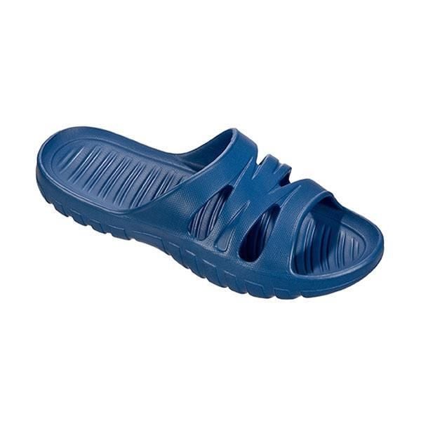 Beco Unisex Flash klapki ciemnoniebieskie. Niebieskie klapki 47 Brand, bez wzorów, bez obcasa. Za 197,99 zł.