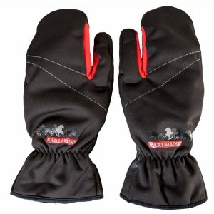 Rękawice narciarskie Karlslund Lux. Czarne rękawiczki KARLSLUND, bez wzorów, ze skóry. Za 227,50 zł.