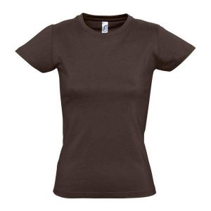Koszulka Imperial Dla Kobiet. Brązowe bluzki SOL'S, m, bez wzorów, sportowe, bez kołnierzyka, bez ramiączek. Za 38,99 zł.