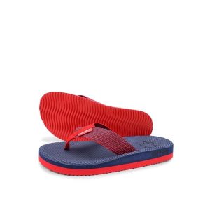 Japonki basenowe damskie Flip Flop Comfy Tex. Czerwone klapki Flip Flop, bez wzorów, bez obcasa. Za 88,55 zł.