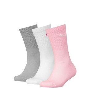Puma Skarpety Sport Junior 3-Pack 90795805. Białe skarpetki Puma, bez wzorów. Za 39,99 zł.