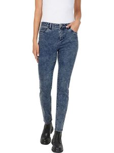 Heine Dżinsy push-up - Slim fit - w kolorze niebieskim rozmiar: 42. Niebieskie jeansy Heine, bez wzorów. Za 83,42 zł.