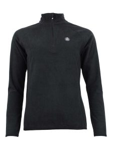 Peak Mountain Bluza polarowa "Afinor" w kolorze czarnym rozmiar: XL. Czarne bluzy Peak Mountain, xl, z aplikacjami, z materiału, bez kaptura. Za 96,60 zł.