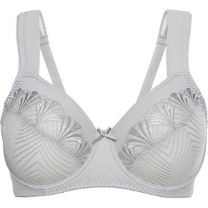 Biustonosz "minimizer" bonprix matowy srebrny. Biustonosze marki bonprix. Za 32,99 zł.