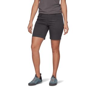 Krótkie spodenki turystyczne damskie Black Diamond Notion SL Shorts. Czarne szorty Black Diamond, bez wzorów, sportowe. Za 165,99 zł.