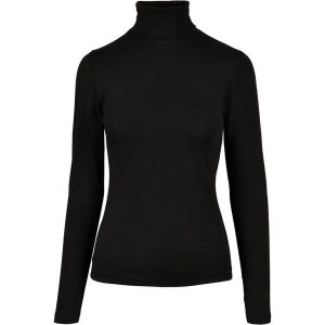 Bluzka Z Długim Rękawem Dla Pań I Panów Basic Turtle Neck. Czarne bluzki Urban Classics, xl, bez wzorów, casualowe, bez kołnierzyka, bez ramiączek. Za 95,99 zł.