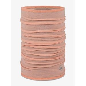 Chusta wielofunkcyjna Buff Merino Lightweight - solid coral. Czerwone apaszki i chusty Buff, bez wzorów. Za 96,99 zł.