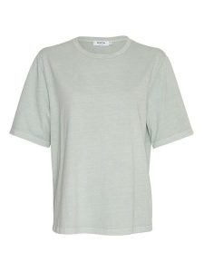 MOSS COPENHAGEN Koszulka "Jo Tammy" w kolorze jasnozielonym rozmiar: XS/S. Zielone bluzki Moss Copenhagen, s, bez wzorów, z bawełny, bez kołnierzyka, bez ramiączek. Za 83,42 zł.