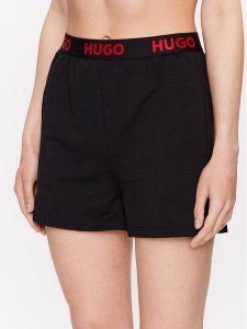 Hugo Szorty piżamowe 50490600 Czarny Regular Fit. Czarne piżamy Hugo, bez wzorów, z syntetyku, bez ramiączek. Za 239,99 zł.