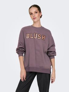 ONLY Bluza w kolorze fioletowym rozmiar: L. Różowe bluzy ONLY, l, bez wzorów, bez kaptura. Za 79,03 zł.