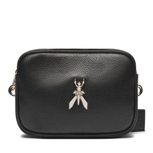 Torebka Patrizia Pepe. Czarne listonoszki Patrizia Pepe, bez wzorów, bez dodatków. Za 469,99 zł.