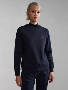 Napapijri Bluza "Nina" w kolorze granatowym rozmiar: S. Niebieskie bluzy Napapijri, s, bez wzorów, z bawełny, bez kaptura. Za 109,78 zł.