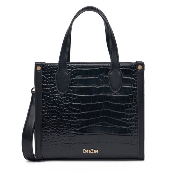 Torebka DeeZee. Czarne torebki klasyczne DeeZee, bez wzorów, bez dodatków. Za 139,99 zł.