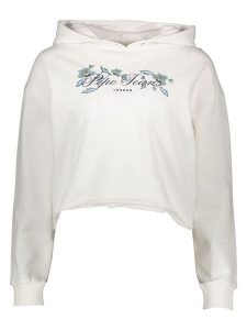 Pepe Jeans Bluza w kolorze białym rozmiar: S. Białe bluzy Pepe Jeans, s, bez wzorów, z jeansu, z kapturem. Za 127,65 zł.