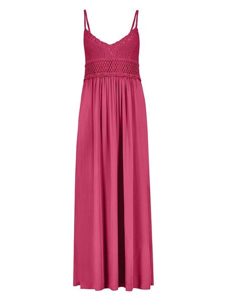 Sublevel Sukienka w kolorze różowym rozmiar: M/L. Różowe sukienki Sublevel, na co dzień, l, bez wzorów, z koronki, bez kołnierzyka, bez ramiączek, maxi, proste. Za 100,52 zł.