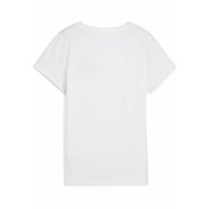 Damska koszulka ESS SCRIPT PUMA White. Białe bluzki Puma, l, bez wzorów, sportowe, bez kołnierzyka, bez ramiączek. Za 67,99 zł.
