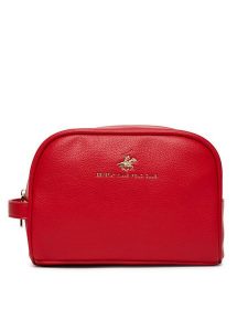 Beverly Hills Polo Club Kosmetyczka BHPC-U1-004-SS25 Czerwony. Czerwone kosmetyczki Beverly Hills Polo Club, bez wzorów, z materiału. Za 79,99 zł.