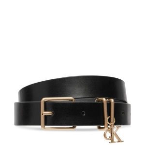 Pasek Calvin Klein. Czarne paski Calvin Klein, bez wzorów. Za 249,99 zł.