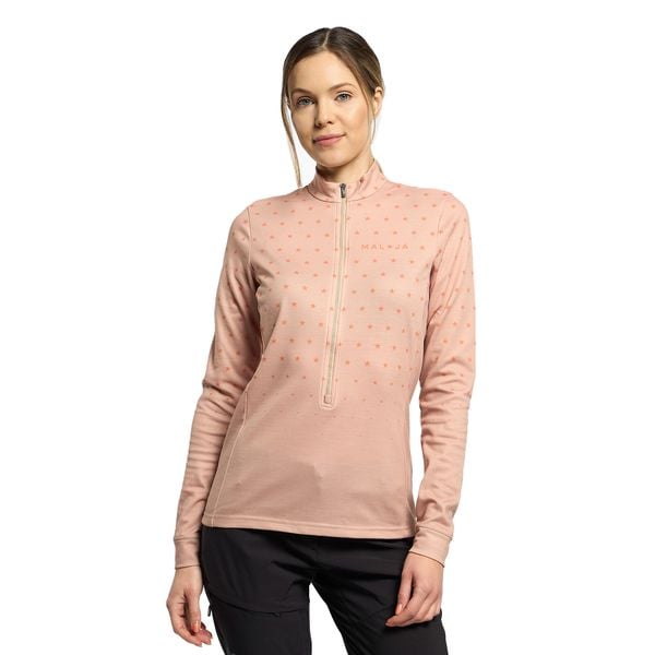 Bluza narciarska damska Maloja Copper. Brązowe bluzy Maloja, na zimę, l, bez wzorów, bez kaptura. Za 279,99 zł.