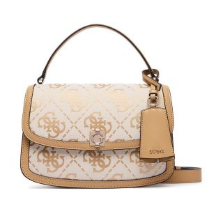Torebka Guess. Brązowe listonoszki Guess, z aplikacjami, bez dodatków. Za 584,99 zł.
