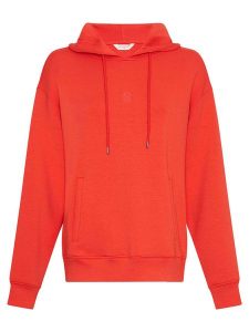 MOSS COPENHAGEN Bluza w kolorze czerwonym rozmiar: L/XL. Czerwone bluzy Moss Copenhagen, l, bez wzorów, z wiskozy, z kapturem. Za 162,49 zł.