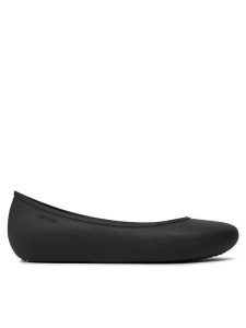 Crocs Baleriny Brooklyn Flat 209384 Czarny. Czarne balerinki Crocs, bez wzorów, z tworzywa sztucznego, bez obcasa, bez zapięcia. W wyprzedaży za 169,99 zł.