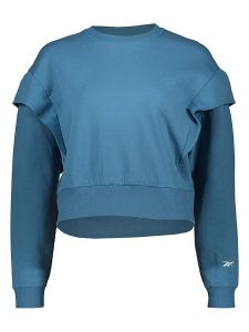 Reebok Bluza "Dreamblend" w kolorze niebieskim rozmiar: M. Niebieskie bluzy Reebok, m, bez wzorów, bez kaptura. Za 118,95 zł.
