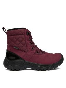 Keen Śniegowce Greta II Waterproof 1031167 Bordowy. Czerwone buty zimowe Keen, z nubiku, bez obcasa, bez zapięcia. Za 799,99 zł.