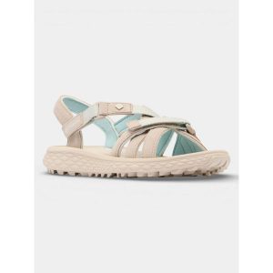 Sandały Damskie Columbia Konos Esla. Brązowe sandały Columbia, bez wzorów, bez obcasa, bez zapięcia. Za 299,00 zł.