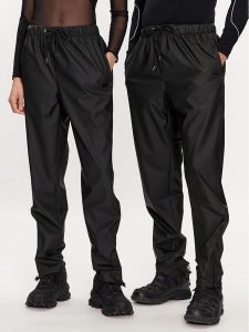 Rains Spodnie przeciwdeszczowe Rain Pants Slim W3 18580 Czarny Slim Fit. Czarne spodnie sportowe Rains, xl, bez wzorów, z syntetyku, żeglarskie. Za 309,99 zł.