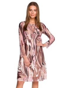 Stylove Sukienka ze wzorem rozmiar: M. Sukienki Stylove, m, bez wzorów, bez kołnierzyka, bez ramiączek, midi. Za 202,03 zł.