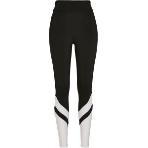 Legginsy damskie Urban Classics arrow high waist (grandes tailles). Białe legginsy Urban Classics, bez wzorów, z podwyższonym stanem. Za 171,50 zł.