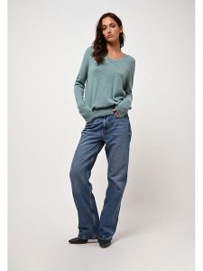 AUTHENTIC CASHMERE Kaszmirowy sweter "Gardoria" w kolorze miętowym rozmiar: M. Niebieskie swetry oversize AUTHENTIC CASHMERE, m, bez wzorów, z kaszmiru, bez ramiączek. Za 388,95 zł.