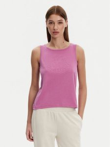 Kappa Top Logo Gria 382129W Fioletowy Regular Fit. Fioletowe topy Kappa, xl, bez wzorów, z bawełny, bez kołnierzyka, bez ramiączek. Za 39,99 zł.