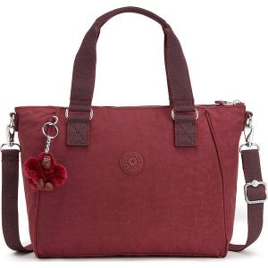 Torebka "Amiel" w kolorze czerwonym - 27 x 24,5 x 14,5 cm. Torebki klasyczne marki Kipling. W wyprzedaży za 120,95 zł.