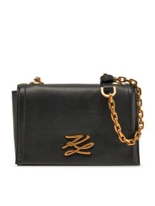 KARL LAGERFELD Torebka A1W30174 Czarny. Czarne torebki klasyczne KARL LAGERFELD, bez wzorów, ze skóry, bez dodatków. Za 689,99 zł.