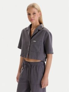 Hunter Koszula W126-HRLST-1011-42X Szary Regular Fit. Szare koszule Hunter, xl, bez wzorów, z bawełny, bez kołnierzyka, bez ramiączek. Za 149,99 zł.