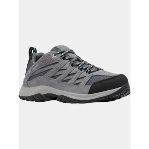Buty Turystyczne Niskie Damskie Columbia Crestwood. Szare buty trekkingowe Columbia, bez zapięcia. W wyprzedaży za 339,00 zł.