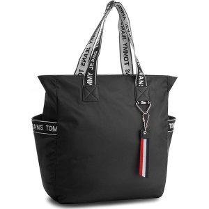 Torebka TOMMY JEANS - Logo Tot AU0AU00161 002. Shopper bag marki Tommy Jeans. W wyprzedaży za 309,00 zł.