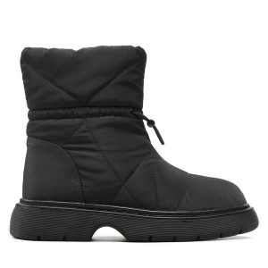 Śniegowce Jenny Fairy. Czarne buty zimowe Jenny Fairy, bez obcasa, bez zapięcia. Za 179,99 zł.