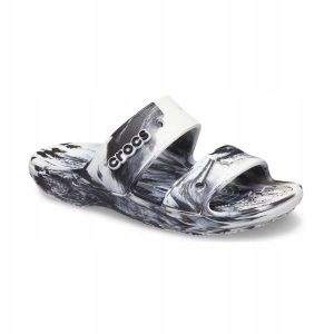 Klapki Dla Dorosłych Crocs Classic Marbled. Klapki Crocs, bez wzorów, z materiału, bez obcasa. Za 99,99 zł.