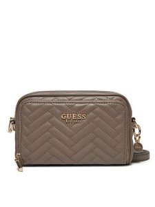 Guess Torebka HWQG95 08140 Brązowy. Brązowe listonoszki Guess, z aplikacjami, ze skóry, bez dodatków. Za 349,99 zł.