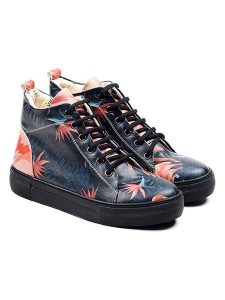 Goby Sneakersy w kolorze granatowym ze wzorem rozmiar: 41. Niebieskie trampki Goby, bez wzorów, z materiału, za kostkę, bez zapięcia. Za 304,99 zł.