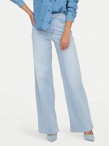 ONLY Jeansy Madison 15338289 Błękitny Wide Leg. Niebieskie jeansy ONLY, bez wzorów, z bawełny. Za 239,99 zł.