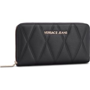 Duży Portfel Damski VERSACE JEANS - E3VSBPL1 70712 899. Czarne portfele marki Versace Jeans, z jeansu. Za 349,00 zł.