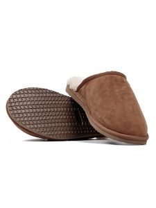 Hofbrucker Skórzane kapcie w kolorze brązowym rozmiar: 40. Brązowe kapcie Hofbrucker, bez wzorów, ze skóry. Za 219,08 zł.