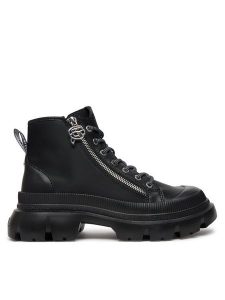 KARL LAGERFELD Trapery KL43536 Czarny. Czarne buty zimowe KARL LAGERFELD, ze skóry, bez obcasa, bez zapięcia. Za 929,99 zł.