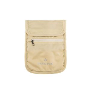 Saszetka turystyczna Passport Pouch. Brązowe nerki i saszetki BERGSON, bez wzorów. W wyprzedaży za 55,00 zł.